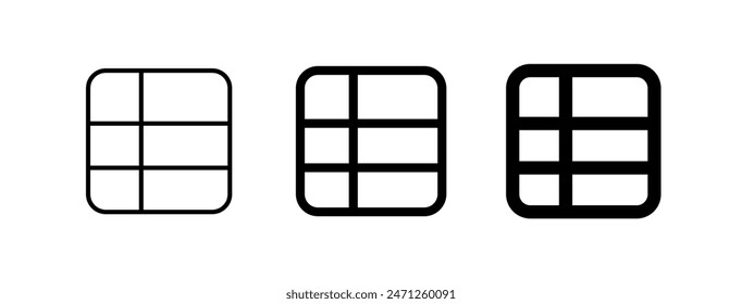 Editable spreadsheet table vector icon. Part of a big icon set family. Perfect for web and app interfaces, presentations, infographics, etc