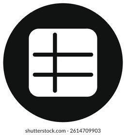 Editable spreadsheet table vector icon. Part of a big icon set family. Perfect for web and app interfaces, presentations, infographics, etc