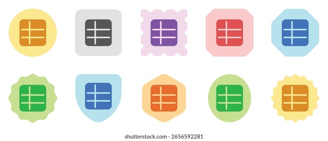Ícone de vetor de tabela de planilha editável. Parte de uma grande família de conjuntos de ícones. Perfeito para interfaces web e app, apresentações, infográficos, etc