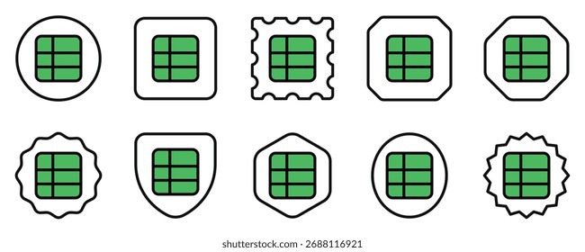 Editable spreadsheet table vector icon. Part of a big icon set family. Perfect for web and app interfaces, presentations, infographics, etc