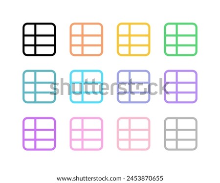 Editable spreadsheet table vector icon. Part of a big icon set family. Perfect for web and app interfaces, presentations, infographics, etc