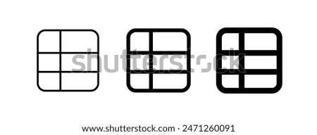 Editable spreadsheet table vector icon. Part of a big icon set family. Perfect for web and app interfaces, presentations, infographics, etc