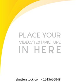 Editable square banner template for social media post. With gradient color element. minimal design background