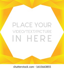 Editable square banner template for social media post. With gradient color element. minimal design background