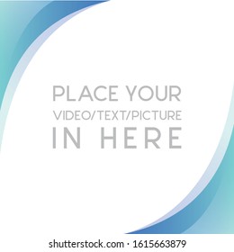 Editable square banner template for social media post. With gradient color element. minimal design background