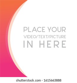 Editable square banner template for social media post. With gradient color element. minimal design background