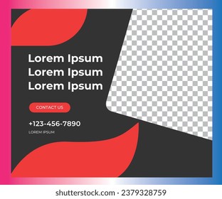 Editable square banners. Social Media post template design. Social Media Sale Post Promotion. Web ads. Sale post design premium vector illustration
