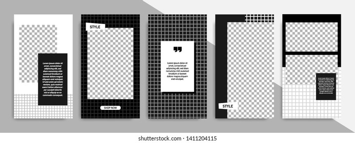 Editable square frame banner template for social media post. Golden yellow black and white geometric shape. Minimal modern design background vector illustration