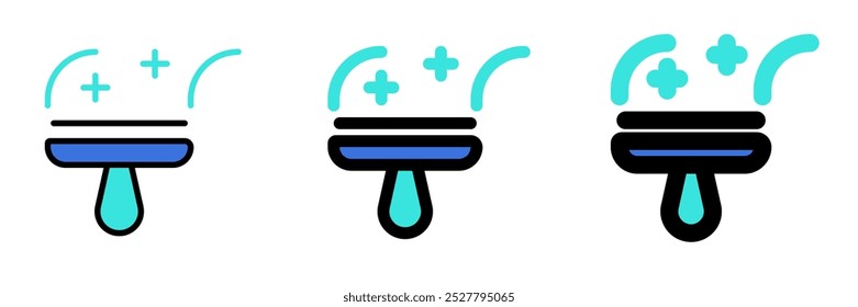 Editable squeegee, limpiador de ventanas icono de Vector. Parte de una gran familia de iconos. Perfecto para interfaces de Web y App, presentaciones, infografías, etc