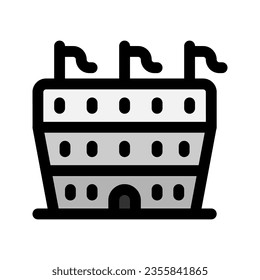 Editable stadium, coliseum, amphitheater vector icon. Part of a big icon set family. Perfect for web and app interfaces, presentations, infographics, etc