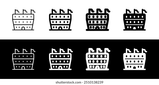 Editable stadium, coliseum, amphitheater vector icon. Part of a big icon set family. Perfect for web and app interfaces, presentations, infographics, etc