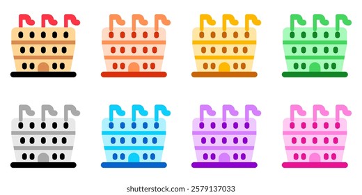 Editable stadium, coliseum, amphitheater vector icon. Part of a big icon set family. Perfect for web and app interfaces, presentations, infographics, etc