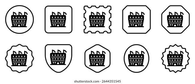 Editable stadium, coliseum, amphitheater vector icon. Part of a big icon set family. Perfect for web and app interfaces, presentations, infographics, etc