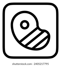 Editable steak, bbq, grilled meat vector icon. Part of a big icon set family. Perfect for web and app interfaces, presentations, infographics, etc