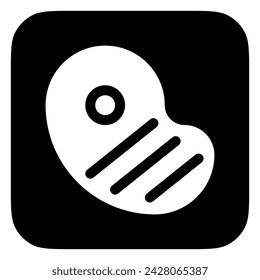 Editable steak, bbq, grilled meat vector icon. Part of a big icon set family. Perfect for web and app interfaces, presentations, infographics, etc