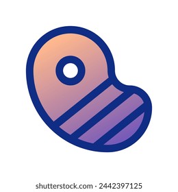 Editable steak, bbq, grilled meat vector icon. Part of a big icon set family. Perfect for web and app interfaces, presentations, infographics, etc