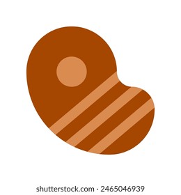Editable steak, bbq, grilled meat vector icon. Part of a big icon set family. Perfect for web and app interfaces, presentations, infographics, etc