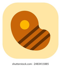 Editable steak, bbq, grilled meat vector icon. Part of a big icon set family. Perfect for web and app interfaces, presentations, infographics, etc