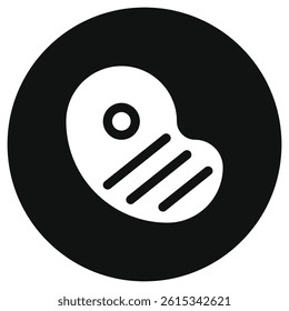 Editable steak, bbq, grilled meat vector icon. Part of a big icon set family. Perfect for web and app interfaces, presentations, infographics, etc