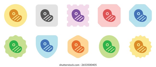 Editable steak, bbq, grilled meat vector icon. Part of a big icon set family. Perfect for web and app interfaces, presentations, infographics, etc