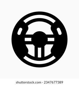 Editable steering wheel, racing game controller vector icon. Video game, game elements. Part of a big icon set family. Perfect for web and app interfaces, presentations, infographics, etc