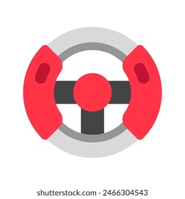 Editable steering wheel, racing game controller vector icon. Video game, game elements. Part of a big icon set family. Perfect for web and app interfaces, presentations, infographics, etc