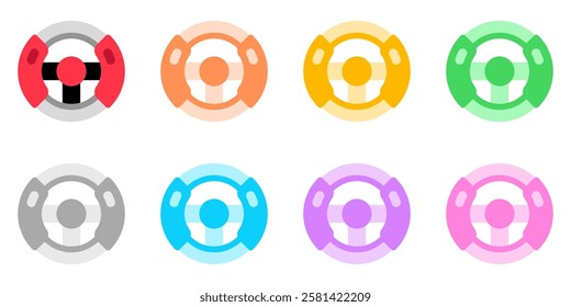 Editable steering wheel, racing game controller vector icon. Video game, game elements. Part of a big icon set family. Perfect for web and app interfaces, presentations, infographics, etc