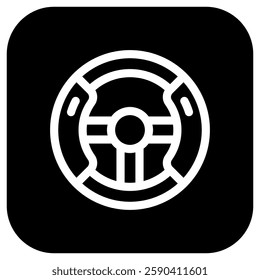 Editable steering wheel, racing game controller vector icon. Video game, game elements. Part of a big icon set family. Perfect for web and app interfaces, presentations, infographics, etc