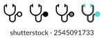 Editable stethoscope vector icon. Part of a big icon set family. Perfect for web and app interfaces, presentations, infographics, etc