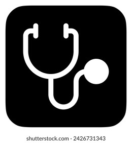 Editable stethoscope vector icon. Part of a big icon set family. Perfect for web and app interfaces, presentations, infographics, etc