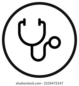 Editable stethoscope vector icon. Part of a big icon set family. Perfect for web and app interfaces, presentations, infographics, etc