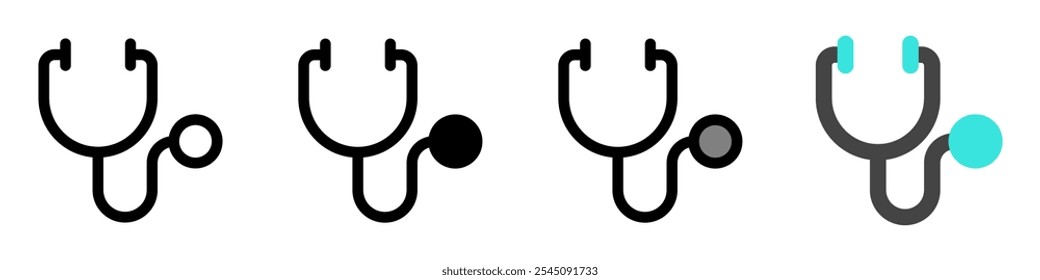 Editable stethoscope vector icon. Part of a big icon set family. Perfect for web and app interfaces, presentations, infographics, etc