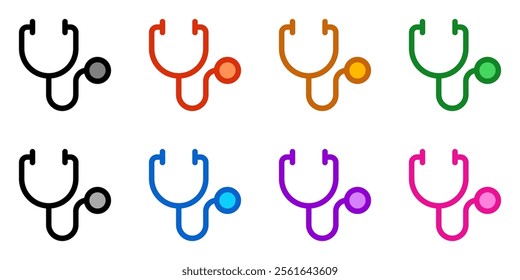 Editable stethoscope vector icon. Part of a big icon set family. Perfect for web and app interfaces, presentations, infographics, etc