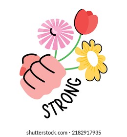 An editable sticker of string girl 
