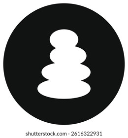 Editable stone balancing, zen, stack vector icon. Wellness, spa, relaxation. Part of a big icon set family. Perfect for web and app interfaces, presentations, infographics, etc