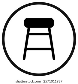 Editable stool vector icon. Part of a big icon set family. Perfect for web and app interfaces, presentations, infographics, etc