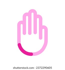Editable stop, sign language vector icon. Part of a big icon set family. Perfect for web and app interfaces, presentations, infographics, etc