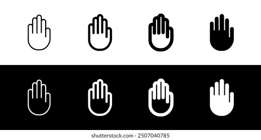 Editable stop, sign language vector icon. Part of a big icon set family. Perfect for web and app interfaces, presentations, infographics, etc