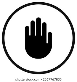 Editable stop, sign language vector icon. Part of a big icon set family. Perfect for web and app interfaces, presentations, infographics, etc