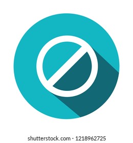 editable stop sign vector icon, modern style, blue and white flat color, simple design, new concept 