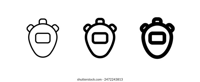 Editable stopwatch vector icon. Part of a big icon set family. Perfect for web and app interfaces, presentations, infographics, etc