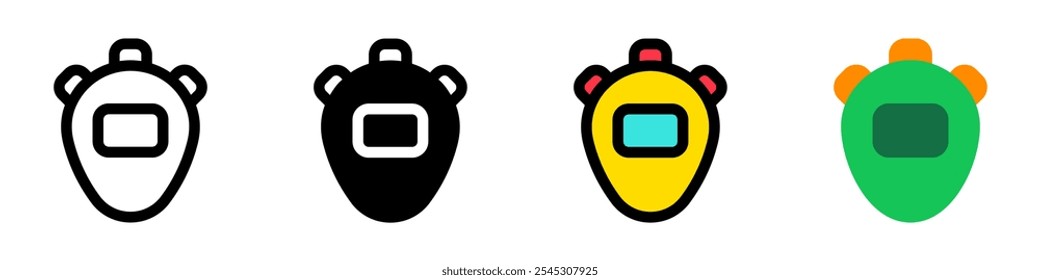 Ícone de vetor de cronômetro editável. Parte de uma grande família de conjuntos de ícones. Perfeito para interfaces web e app, apresentações, infográficos, etc