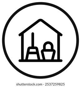 Editable storage, warehouse, janitor room vector icon. Part of a big icon set family. Perfect for web and app interfaces, presentations, infographics, etc