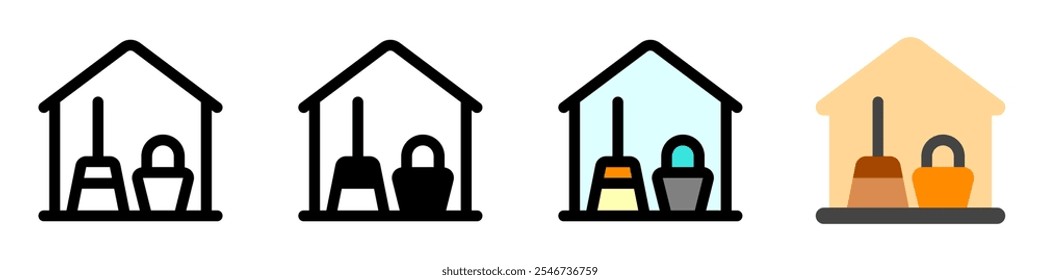 Editable storage, warehouse, janitor room vector icon. Part of a big icon set family. Perfect for web and app interfaces, presentations, infographics, etc