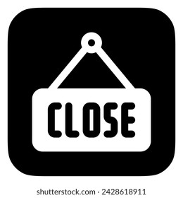 Editable store close sign vector icon. Food, restaurant. Part of a big icon set family. Perfect for web and app interfaces, presentations, infographics, etc
