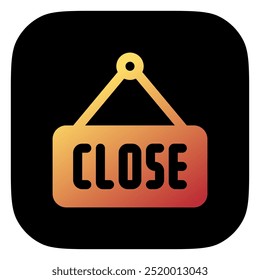 Editable store close sign vector icon. Food, restaurant. Part of a big icon set family. Perfect for web and app interfaces, presentations, infographics, etc