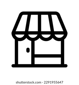 Editable store, restaurant, cafe building vector icon. Part of a big icon set family. Perfect for web and app interfaces, presentations, infographics, etc