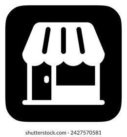 Editable store, restaurant, cafe building vector icon. Part of a big icon set family. Perfect for web and app interfaces, presentations, infographics, etc