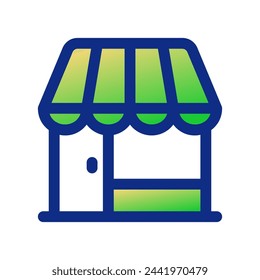 Editable store, restaurant, cafe building vector icon. Part of a big icon set family. Perfect for web and app interfaces, presentations, infographics, etc