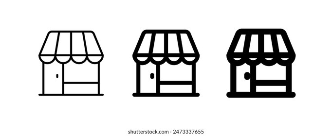 Editable store, restaurant, cafe building vector icon. Part of a big icon set family. Perfect for web and app interfaces, presentations, infographics, etc